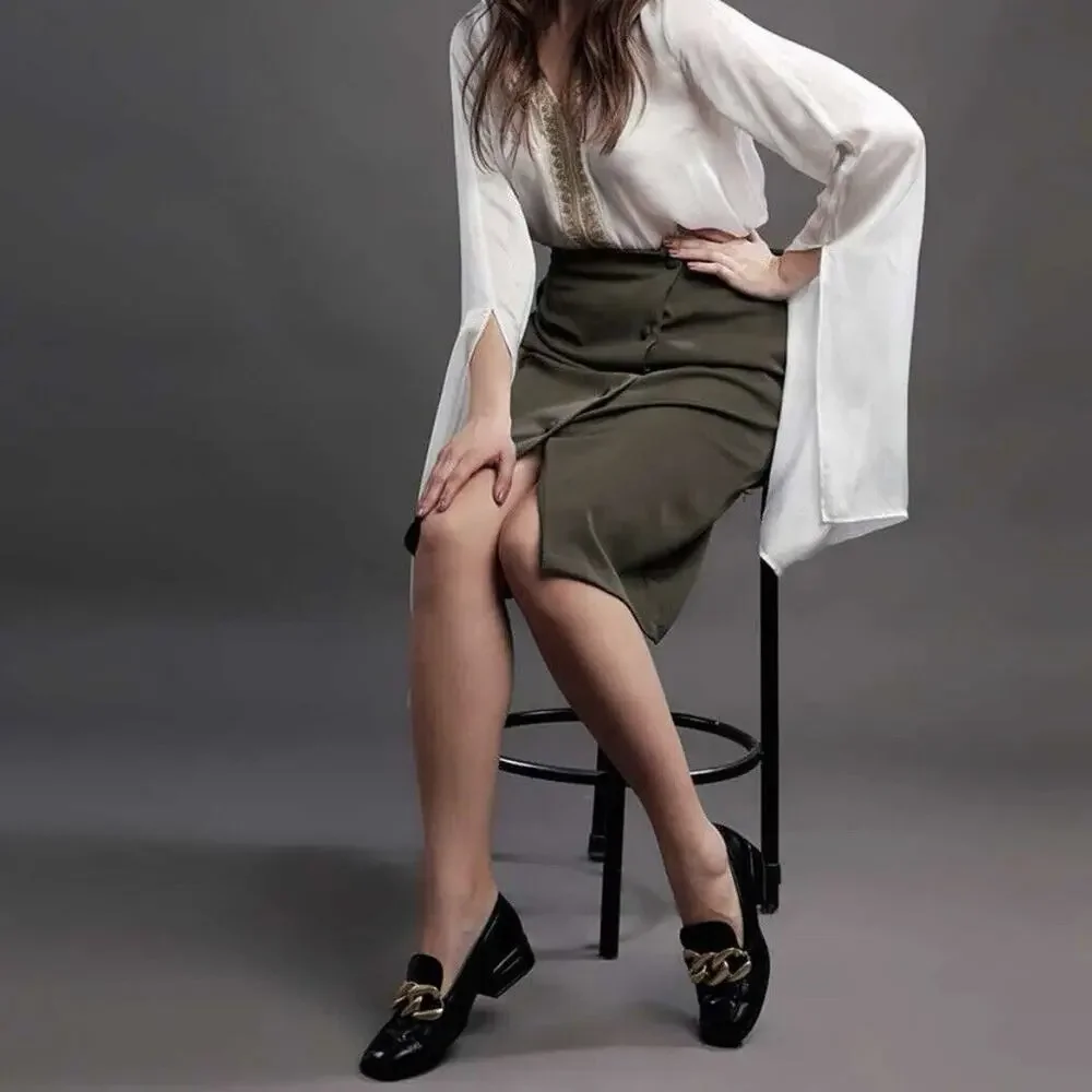 SAINT G JULIET BLACK LEATHER HANDCRAFTED Slip-on MOCCASINS Flats Sz EU 39 US 9 - Picture 10 of 10